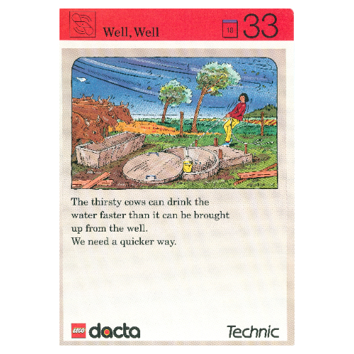 Lego Activity Card, Set 9603, Invention 33 - Well, Well / [No Color/Any Color]