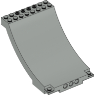 Lego Sports Arena Section / Skateboard Ramp / Light Gray