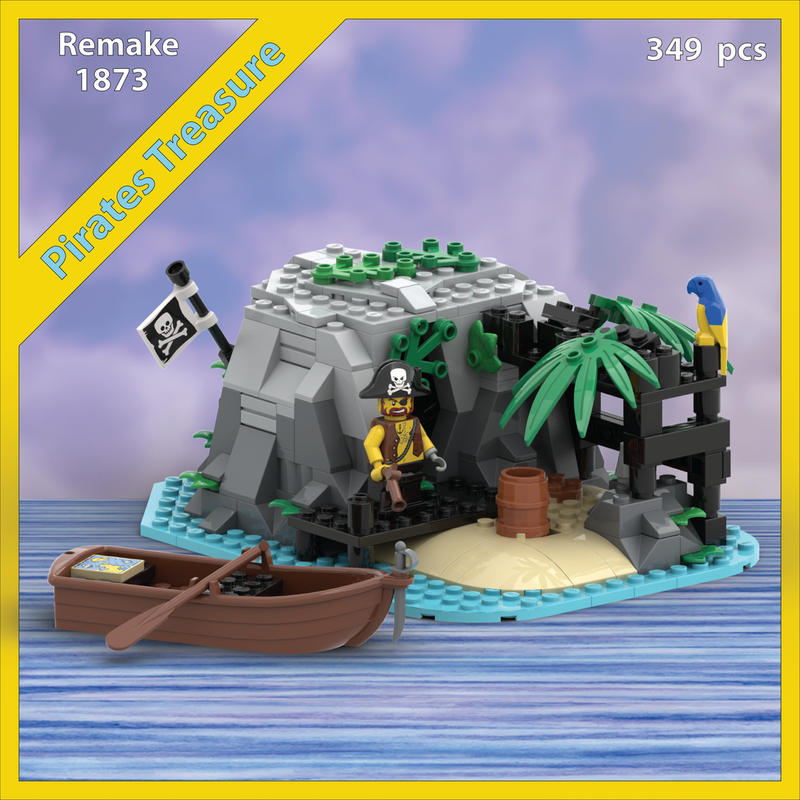 Lego 1873 Pirates Treasure Remake