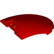 Lego Windscreen 6 x 8 x 2 Curved / Red