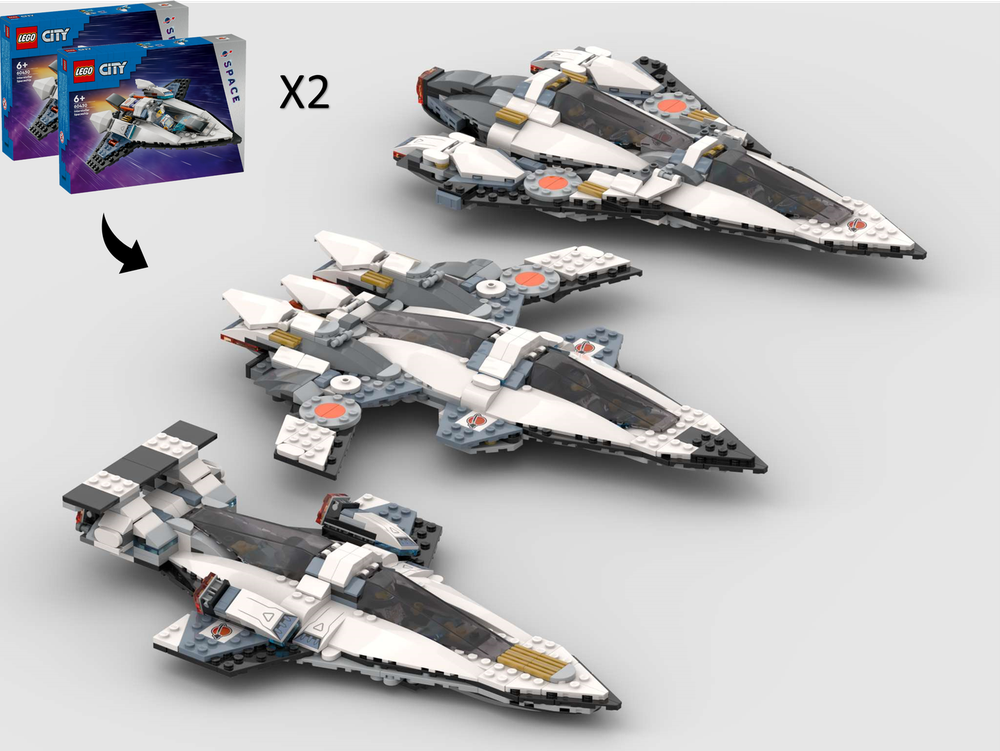 Lego 3-in-1 Alternate Builds Bundle - 2 x 60430 Interstellar Spaceship