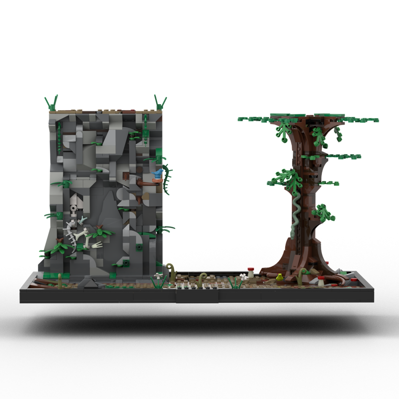 Lego Jungle Cliff Display