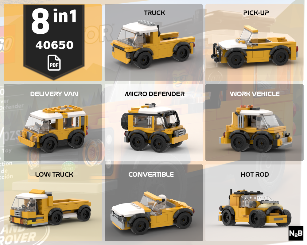 Lego 40650 Builder's Pack 8 in 1