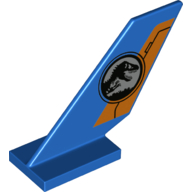 Lego Tail Shuttle with Jurassic World Logo / Blue