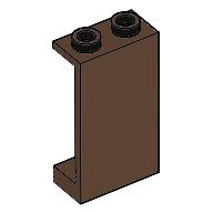 Lego Panel 1 x 2 x 3 [Hollow Studs] / Brown