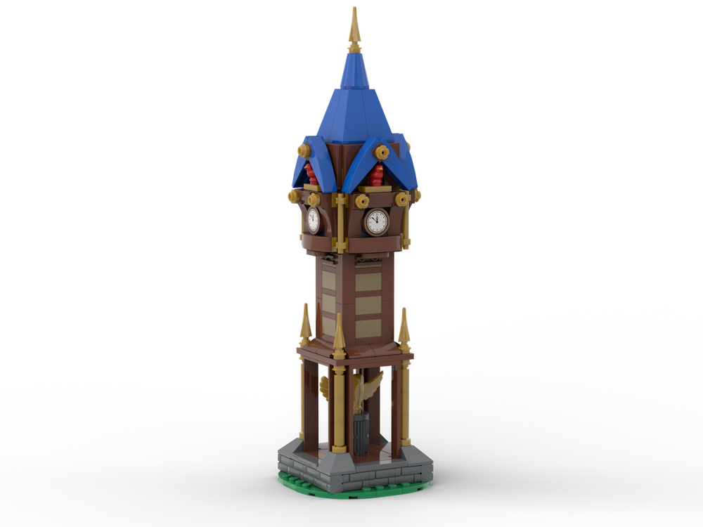 Lego Village castle Clock Tower