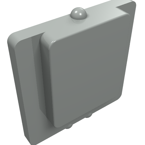Lego Glass for Window 1 x 2 x 2 Plane / Light Gray