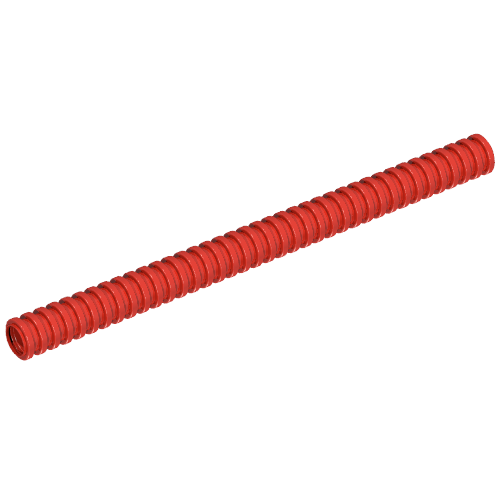 Lego Hose, Ribbed 7mm D. 12L / 9.6cm / Red