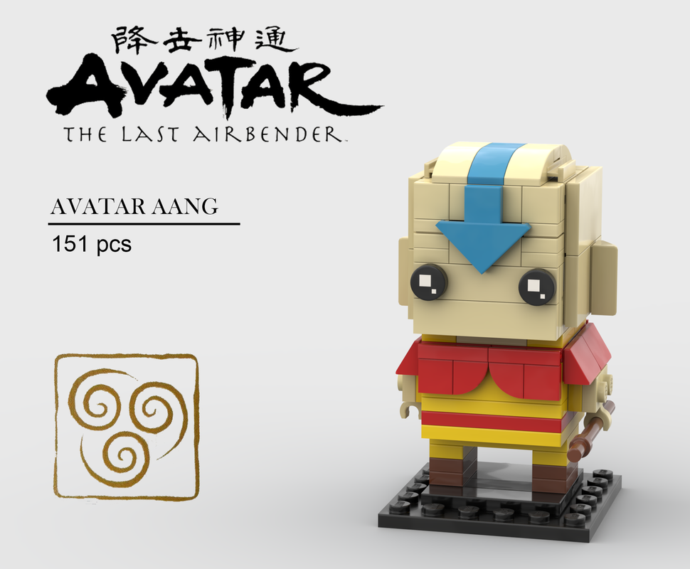 Lego Avatar Aang Brickheadz