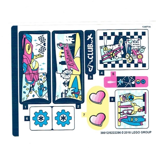 Lego Sticker Sheet for Set 41343-1