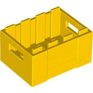 Lego Box / Crate with Handholds 3 x 4 x 1 2/3 / Yellow