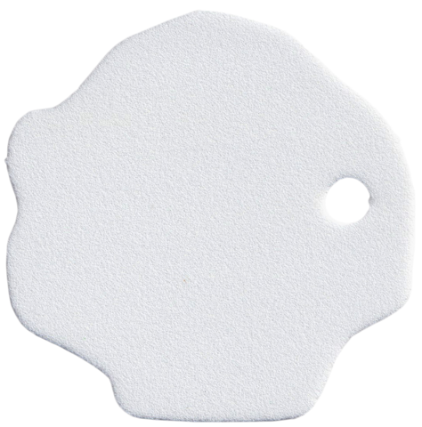 Lego Foam Part for Set 3148 - Scala Snowy Ice Ground 6 x 6 with Hole / White