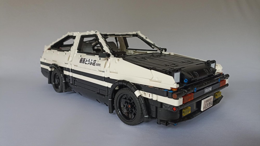 Lego 1:10 Toyota AE86 Trueno "Initial D" | RC with Buwizz and PF | Sticker Sheet Included!