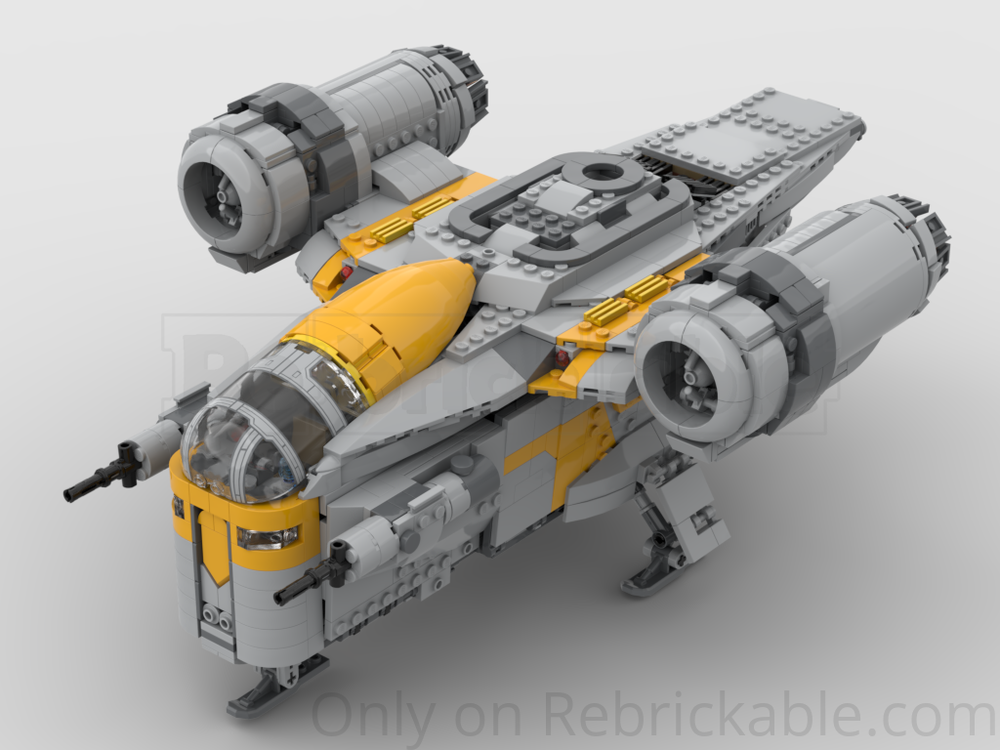 Lego 75292 Razor-Crest Modifications: Mando and Grogu