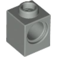 Lego Technic Brick 1 x 1 with Pin Hole / Light Gray