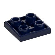 Lego Tile Special 2 x 2 Inverted / Dark Blue