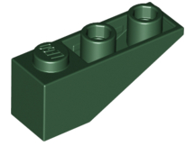 Lego Slope, Inverted 33 3 x 1 / Dark Green