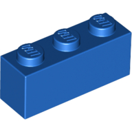 Lego Brick 1 x 3 / Blue