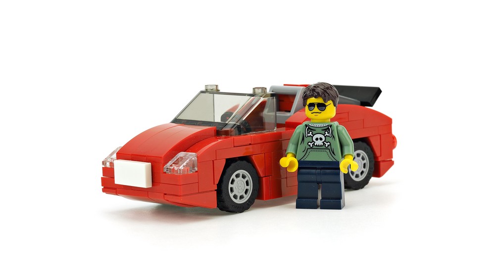 Lego Red roadster