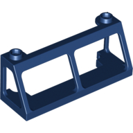 Lego Windscreen 2 x 6 x 2 Train without Glass / Dark Blue