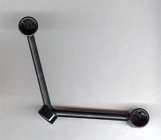 Lego Duplo Support, Stud Receptacle Center with 2 Angled Bars, Stud Receptacle Ends