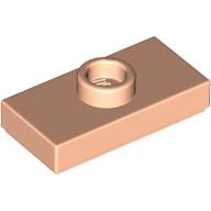 Lego Plate Special 1 x 2 with 1 Stud with Groove and Inside Stud Holder (Jumper) / Light Nougat