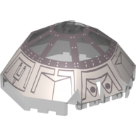 Lego Windscreen 10 x 10 x 4 Canopy Octagonal with TIE Advanced Print