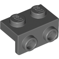 Lego Bracket 1 x 2 - 1 x 2 / Dark Bluish Gray