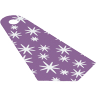 Lego Neckwear Cape, Long Narrow with White Stars Print