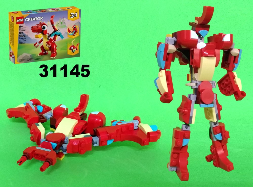 Lego Transformer Space Cruiser from LEGO Creator 31145: Red Dragon