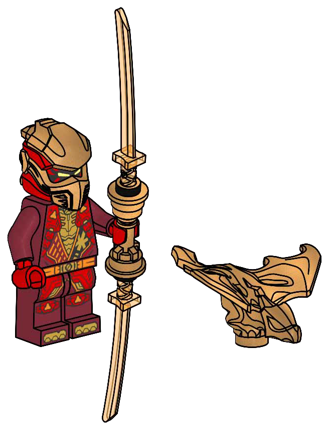 Lego Kai with Golden Dragon