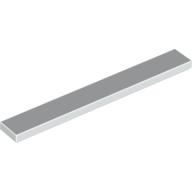 Lego Tile 1 x 8 with Groove / White