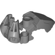Lego Large Figure Foot, Type 1 / Flat Silver