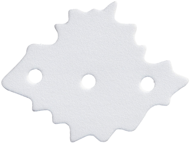 Lego Foam Part for Set 3148 - Scala Bush with 3 Holes, Medium / White