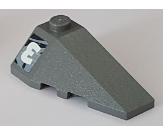 Lego Wedge 4 x 2 Triple Right with Upside Down White Number 3 and Black and Gray Swirl Pattern #1 (Sticker) - Set 8161