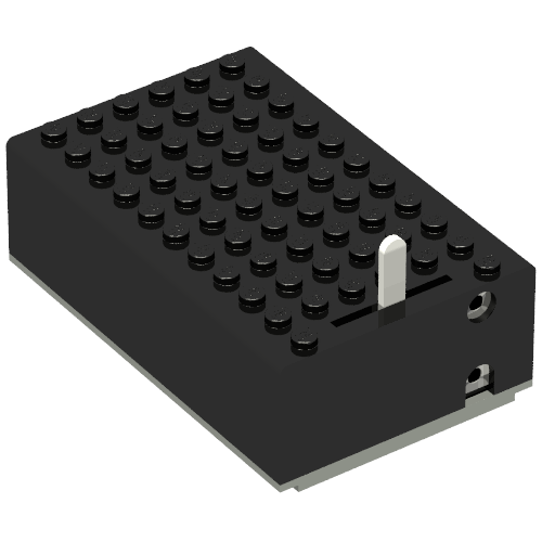 Lego Battery Box, 4.5V 7 x 11 x 3 Type 1 [Complete Assembly] / Black