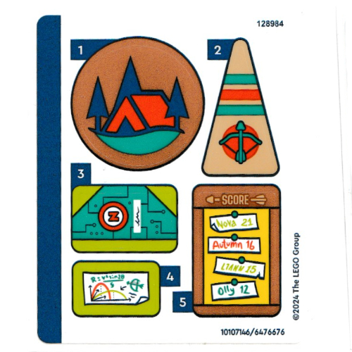 Lego Sticker Sheet for Set 42622-1
