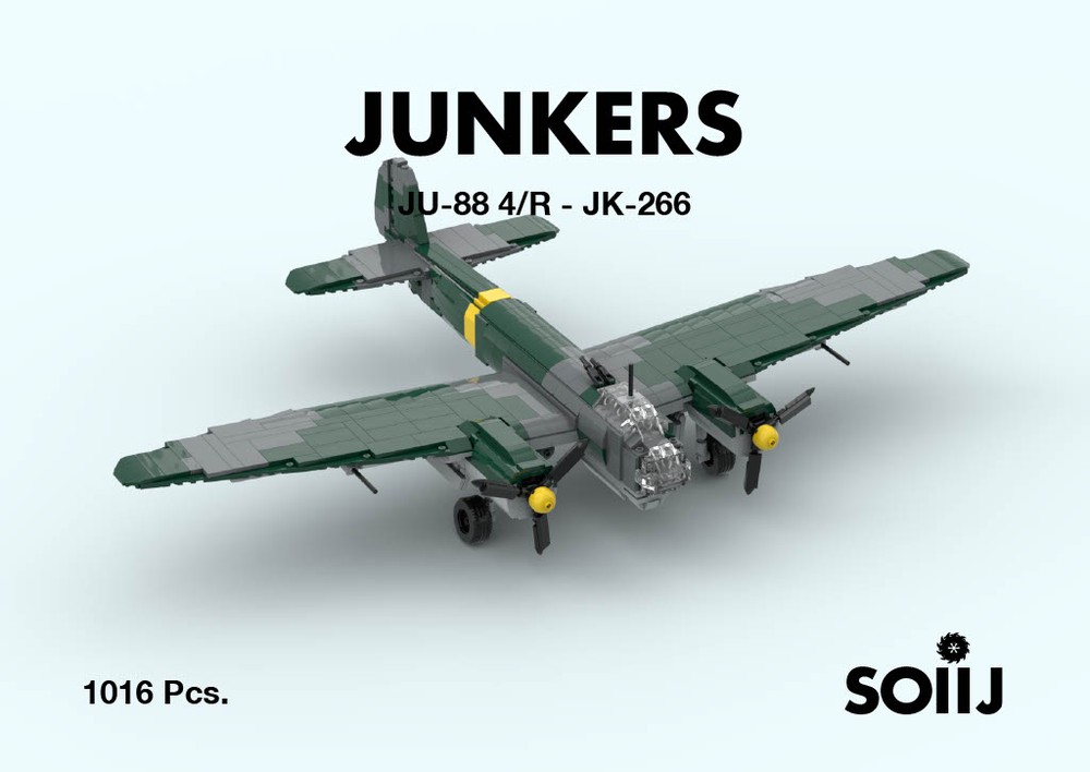 Lego Junkers JU-88 4/R - JK-266 - finnish livery 1:38