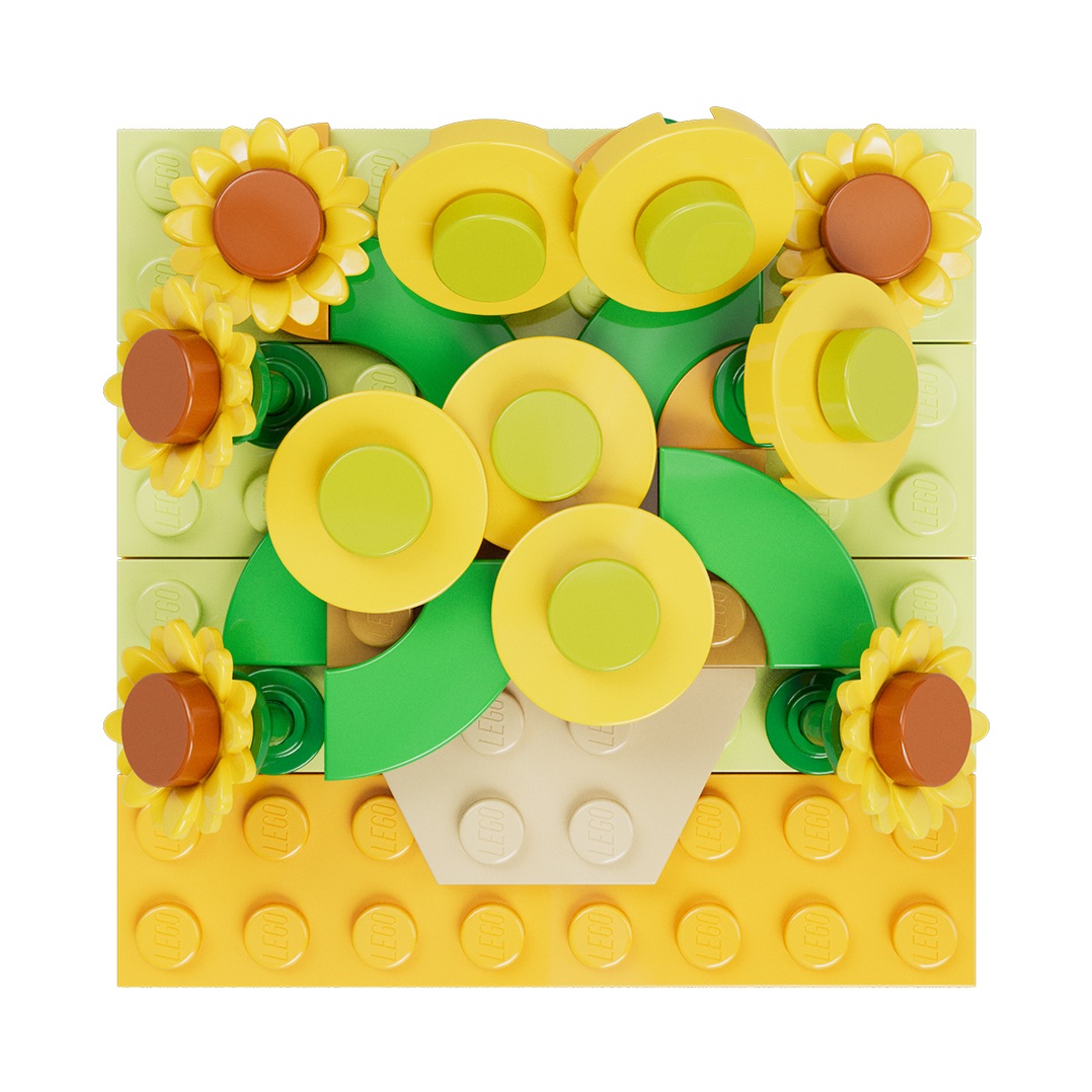 Lego Sunflowers