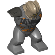 Lego Body Giant, Cull Obsidian Head, Torso and Legs / Dark Bluish Gray