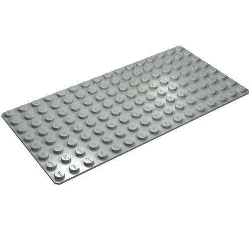 Lego Baseplate 8 x 16 / Light Gray