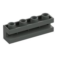 Lego Brick Special 1 x 4 with Groove / Dark Gray