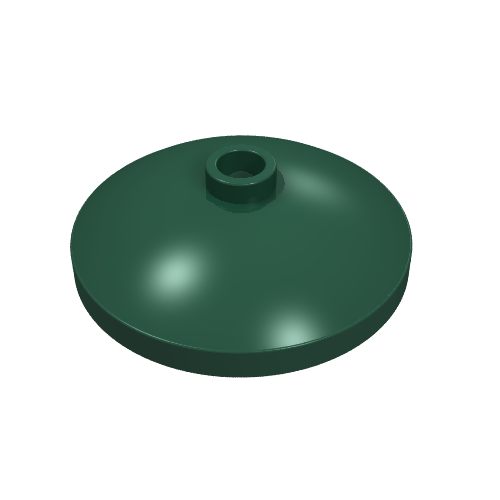 Lego Dish 3 x 3 Inverted [Radar] / Dark Green