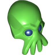 Lego Minifig Head Special, Alien with 4 Mouth Tentacles and Blue Eyes Print
