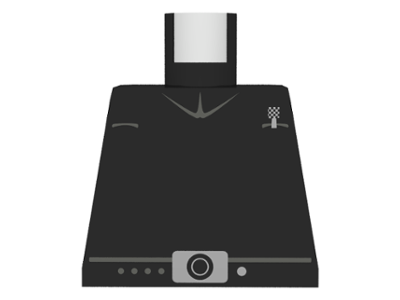 Lego Torso SW Imperial Shuttle Pilot Pattern / Black