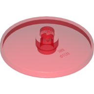 Lego Dish 4 x 4 Inverted with Open Stud [Radar] / Trans-Red