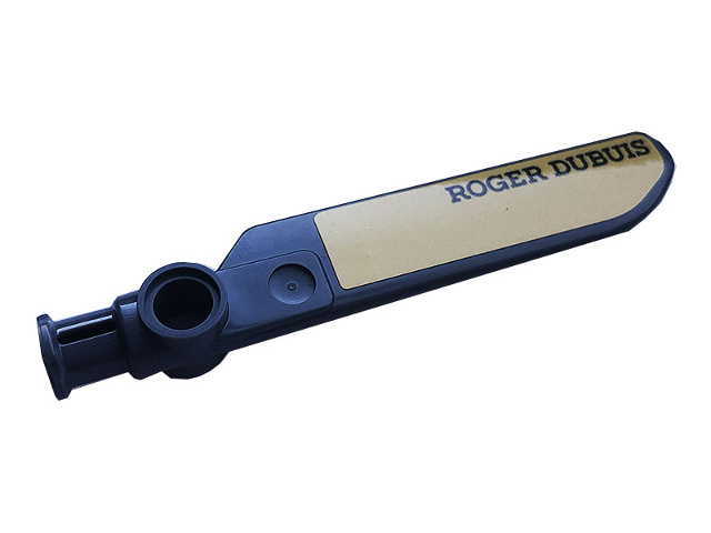 Lego Technic Rotor Blade Small with Axle and Pin Connector End with Black 'ROGER DUBUIS' on Gold Background Pattern on Both Sides (Stickers) - Set 76899