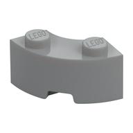 Lego Brick Round Corner 2 x 2 Macaroni with Stud Notch and Reinforced Underside [New Style] / Light Bluish Gray