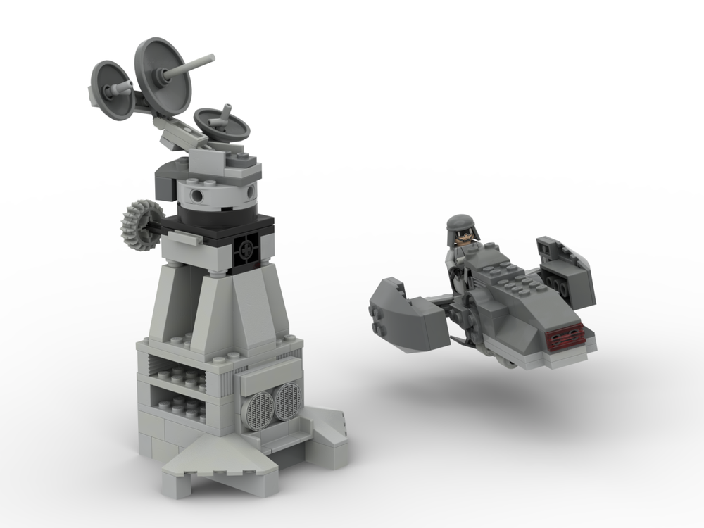 Lego Imperial Scanner Tower and Speeder (7657-1 AT-ST alt)