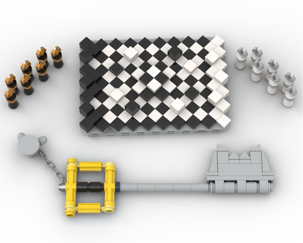 Lego Kingdom Hearts Chess and Keyblade